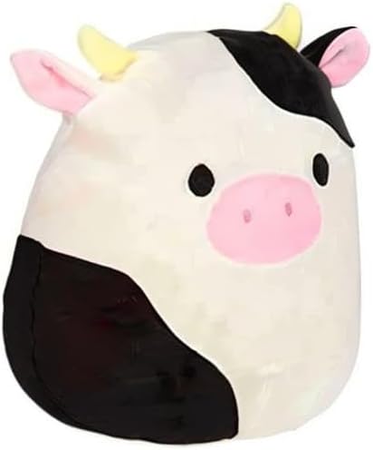 Squishmallow Official Kellytoy Collectible Plush Farm Squad Squishy Soft Animals (Connor Cow, 12 Inch)
