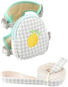Pet Backpack Harness with Leash Pet Self Mini Backpack Dog Poop Bag Dispenser Adjustable Pets Medium Daily Backpack Animal Leash Cat Dog Self Mini Carrier for Dog Training Walking (Mint Green, Small)