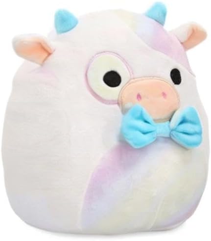 Squishmallow Official Kellytoy Collectible Plush Farm Squad Squishy Soft Animals (Belozi Cow, 8 Inch)