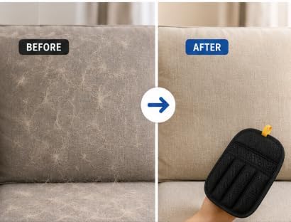 Pet Grooming Brush & Pet Hair Remover Glove Bundle | Keep your pet looking great and your home cleaner with the AJJT Pet Grooming Brush & Hair Removal Glove Bundle.