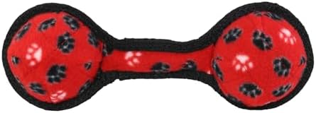 TUFFY® : 2 Pack 2 Ball Tug Dog Toy: Ultra Durable Plush Toy with Multiple Layers & Reinforced Seams, Washable and Floats, Original Construction