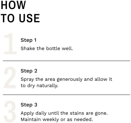 Eye Envy Beard Stain Remover Spray for Dogs/Cats. Natural, Safe. Remove Stains from Drooling, Saliva, Food, Runoff from Tearing. Removes Odors. Keeps Dog Beards Clean. 4oz