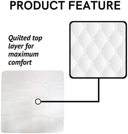 Midlee 47" x 47" Dog Pee Pad- Pack of 2- Washable & Reusable Large Puppy Potty Training Pad