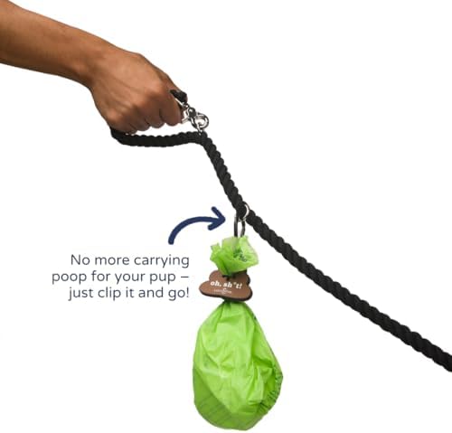 Lucy & Co. Leave it Better Poop Clip, Hands Free Dog Leash Waste Bag Holder Accessory