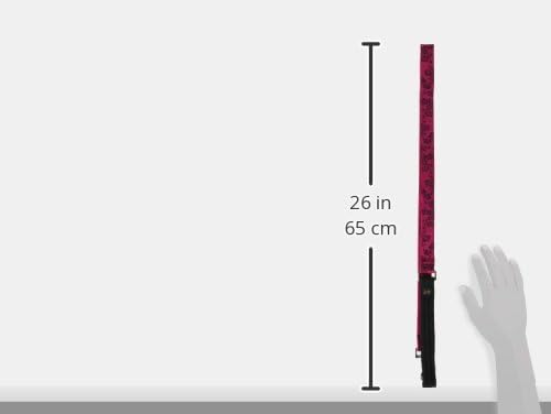 LupinePet Originals 1" Plum Blossom 4-Foot Padded Handle Leash for Medium and Larger Dogs