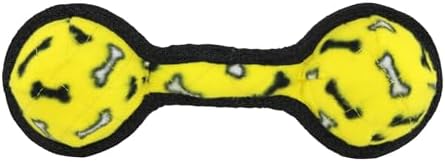 TUFFY® : 2 Pack 2 Ball Tug Dog Toy: Ultra Durable Plush Toy with Multiple Layers & Reinforced Seams, Washable and Floats, Original Construction