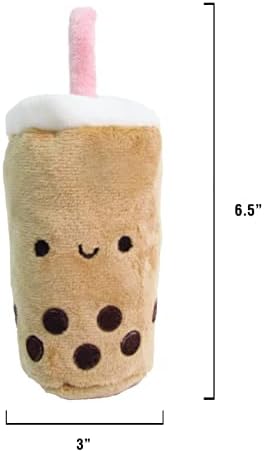 TONBO Soft Plush Small Cute and Cozy Food Dog Cat Bed, Washer and Dryer Friendly (Boba)