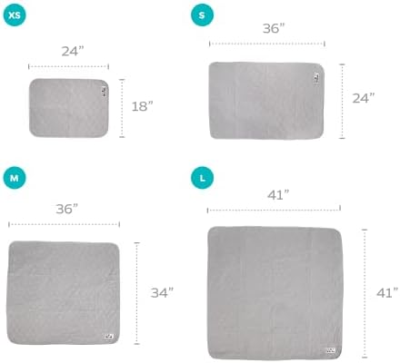 Pet Parents® Pawtect® Pads Washable Pee Pads for Dogs (2pack) of Premium Dog Pee Pads, Waterproof Puppy Pads & Reusable Dog Pads, Whelping Pads & Modern Pee Pads for Dogs (Grey, 41x41)