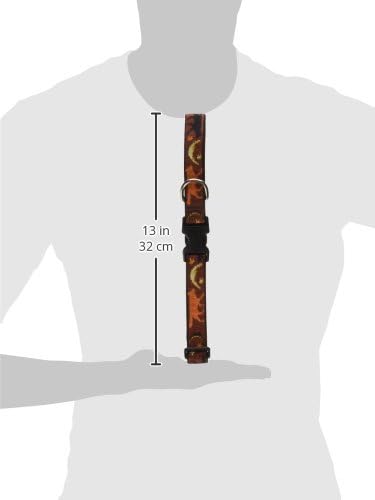 LupinePet Originals 1" Shadow Hunter 16-28" Adjustable Collar for Large Dogs