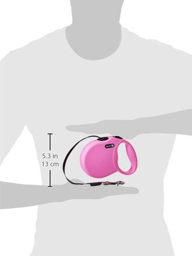 Alcott Wanderer Retractable Leash, Small, Pink