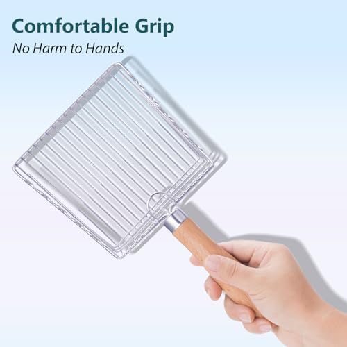 Metal Cat Litter Scoop, Heavy Duty Kitty Litter Sifter Scooper, Short