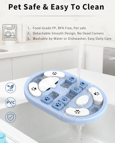 Dog Puzzle Toy, Interactive Enrichment Treat Food Puzzles, Gray