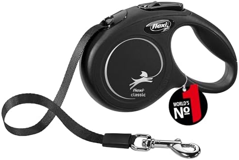 Flexi Roll-Leash New Classic XS Strap 3 M Blue for Dogs, Cats & Small Animalsup to Max. 12 kg