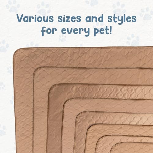 EZwhelp Reusable Dog Pee Pads - Waterproof Training Pads for Dogs - Washable & Sanitary - Rounded Corners - Laminated, Lightweight, Durable - Pet Essentials for Puppy Training and Whelping - 72" x 72"