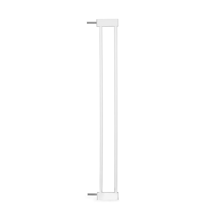 hauck Open N Stop Pressure Fit Baby & Pet Safety Gate w/ 3.5" Extension, Accommodates 33 to 35" Wide Home Doorway, Stairway, or Hallway, White
