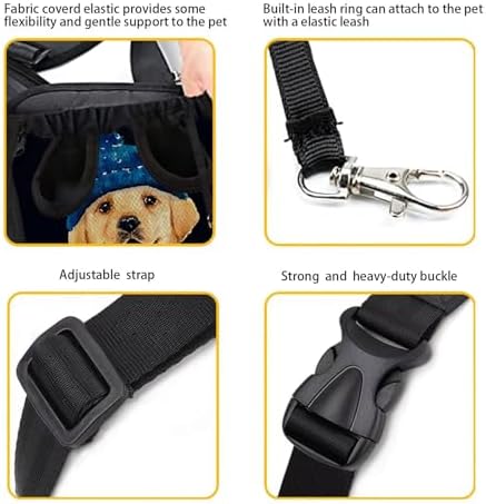 Leopard Print Pet Carrier Backpack for Small Medium Dogs Cats Fashion Adjustable Pet Front Backpack Breathable Legs Out Travel Bag for Hiking Camping, XL