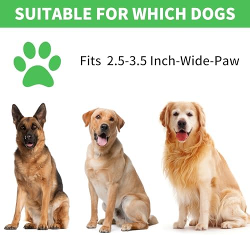 Professional 7 in 1 Dog Paw Cleaner for Dogs - Includes 1 Portable Paw Washer, 1 Bath Brush, 2 Dog Toothbrushes and 3 Absorbent Towels Note: Fits Paws 2.5 to 3.5 Inches Wide (Large, Light Green)