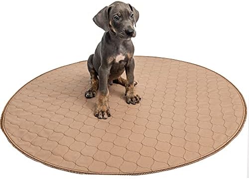 EZwhelp Reusable Dog Pee Pad, Washable Waterproof Round 36 in Mat, 1 Pack
