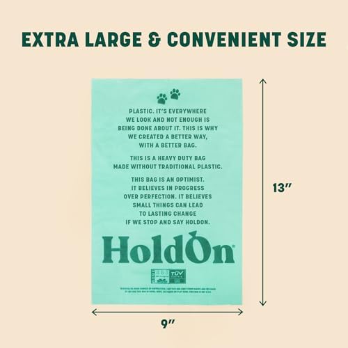 HoldOn Dog Poop Bags Rolls - 120 Bags, Unscented
