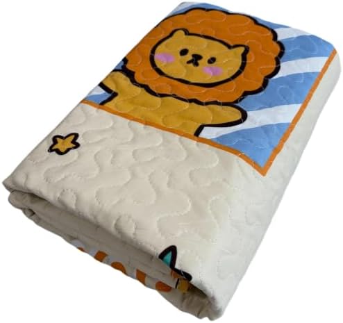 PJYuCien 36"x36" Reusable Playpen Training Pad for Puppies, Yellow