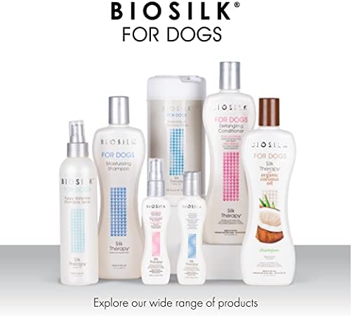 BioSilk for Dogs Silk Therapy Moisture Dog Shampoo, 12 Fl Oz