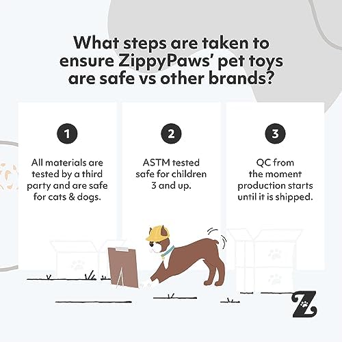ZippyPaws Holiday Jigglerz Squeaky Plush No Stuffing Dog Toy, Penguin