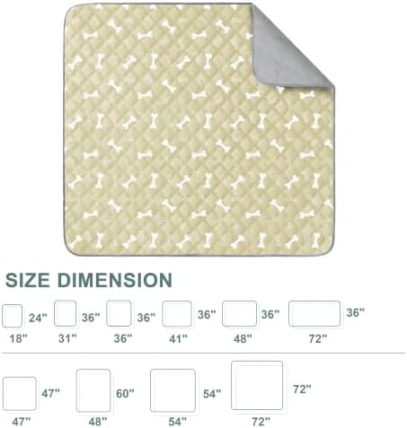 Eterish Washable Pee Pads for Dogs Large/Extra Large 36'' x 41'' 2 Pack