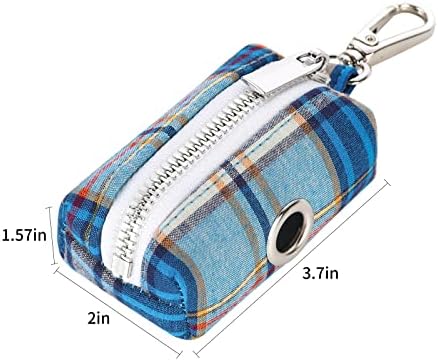 Lionet Paws Cute Dog Poop Bag Holder with Dog Poop Bag for Leash, Cotton Dog Bag Dispenser, Matching Dog Collar