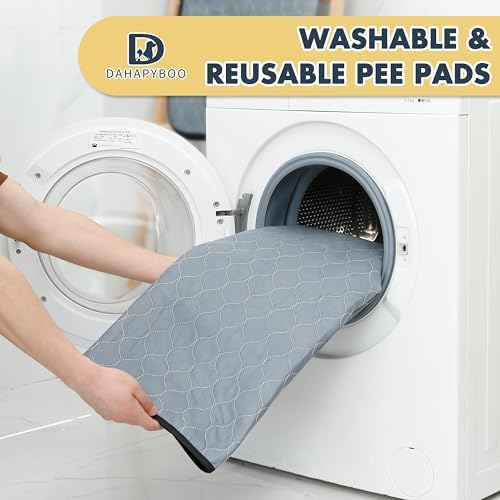 DAHAPYBOO Washable Pee Pads for Dogs 36x48,2Pack