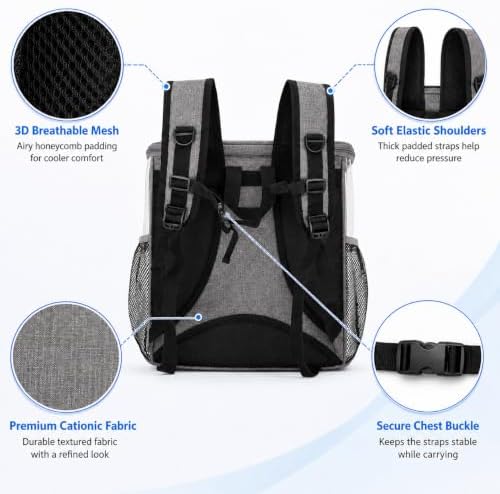 Pet Backpack Carrier for Cats and Small Dogs, Under 13.2 lbs
