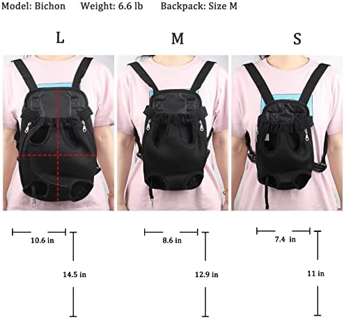 Pet Carrier Backpack - Adjustable Dog Carrier for Hiking, Travel & Carrying - Puppy & Dog Front Carrier