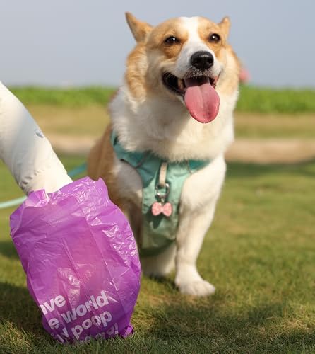 Deo Doo Dog Poop Bags with Handles, 720 Bags, 2 Dispensers, Lavender
