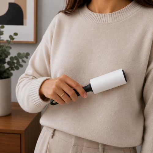 KEPLIN Lint Roller, Pet Hair Remover, 5 Sticky Refill Heads, 350 Sheets
