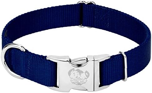Country Brook Petz - Premium Nylon Dog Collar with Metal Buckle for Small Medium Large Breeds - 30+ Colors (Small, 3/4 Inch, Royal Blue)