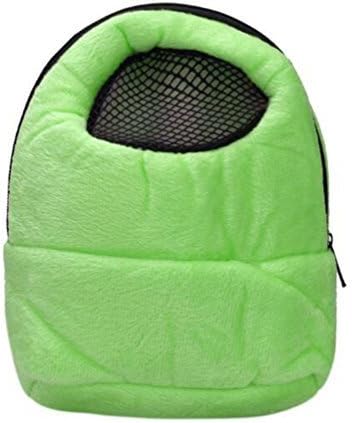 Portable Pet Carrier Bag, African Hedgehog Hamster Breathable Pet Carrier Handbags, Puppy Cat Travel Backpack (M, Green)