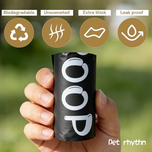 Biodegradable Dog Poop Bags 13×9in 240 count with Free Dispenser