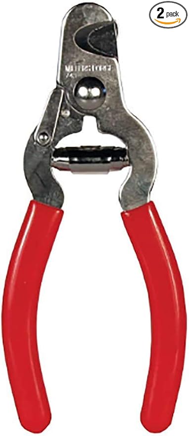 Millers Forge Steel Pet Nail Clipper 743C with Safety Stop Bar Small Medium Dog ((.2.Pack.).)