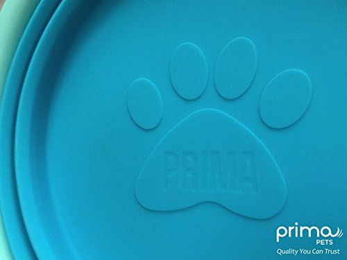 Sale: Prima Pet Collapsible Silicone Water Travel Bowl with Clip for Dog and Cat, Portable and Durable Pop-up Feeder for Convenient On-the-go Feeding – Size: Small (1.5 Cups) Aqua –2 Pack