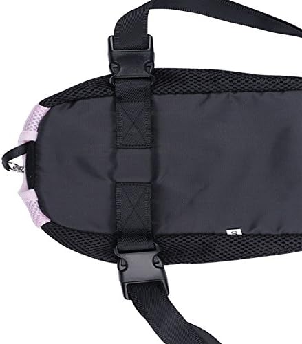 Front Cat Dog Backpack Travel Bag Sling Carrier Portable Outdoor Lightweight and Soft Comfortable Puppy Kitty Rabbit Double-Sided Pouch Shoulder Carry Tote Handbag Black L