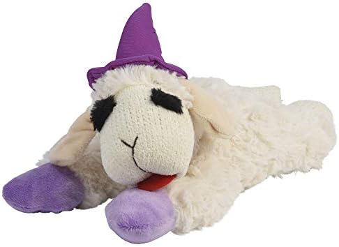 Multipet Lamb Chop with Witch Hat 10.5", White