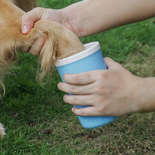 Dog Paw Washer, Dog Foot Cleaner, 2 In 1 Pet Foot Washing Cup, Brush Feet Cleaner for Large Dog