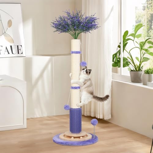 45" Tall Cat Scratching Post for Large,Heavy Duty Scratcher Tree