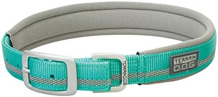 Terrain D.O.G. Reflective Neoprene Lined Dog Collar, 23" (21 - 24 in., 1 in. width), Mint