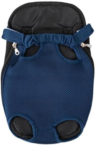 Front Cat Dog Backpack Travel Bag Sling Carrier Portable Outdoor Lightweight and Soft Comfortable Puppy Kitty Rabbit Double-Sided Pouch Shoulder Carry Tote Handbag B-Navy M