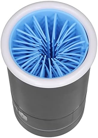 Automatic Dog Paw Cleaner, Rechargeable Electric Muddy Paw Washer, Portable Pet Paw Cleaner Cup with Soft Silicone Brush, Dog Foot Cleaning Machine for Small to Medium Dogs Grooming