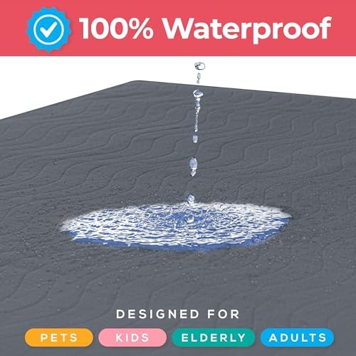 4 Pack Waterproof Reusable Heavy Absorbency Incontinence Bed Pads 34"x52"