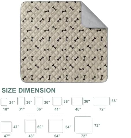 Eterish Washable Pee Pads for Dogs Large/Extra Large 31'' x 36'' 2 Pack
