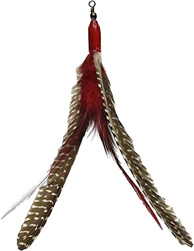 Go Cat Da Bird Feather Cat Toy Super Refill, Handmade in The USA, 3 Pack