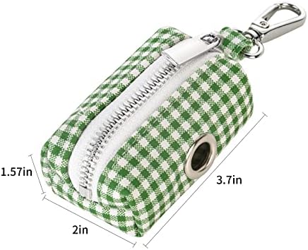 Lionet Paws Cute Dog Poop Bag Holder with Dog Poop Bag for Leash, Cotton Dog Bag Dispenser, Matching Dog Collar