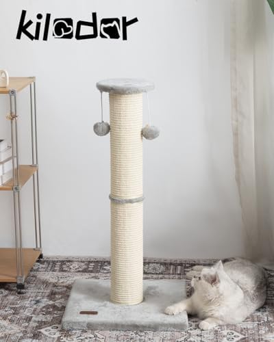34" Cat Scratching Post with Replaceable Sisal Scratcher